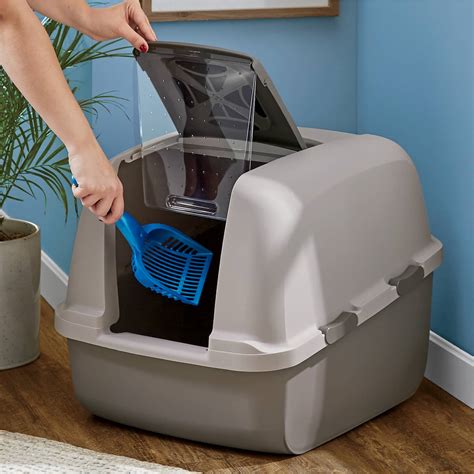 metal litter box with hood|catit hooded litter box jumbo.